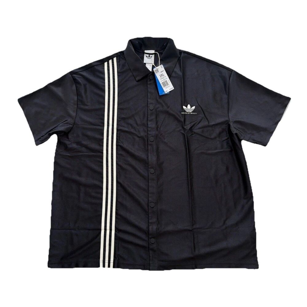 NWT Adidas Basketball Summer Shooting Top Black Mens Size 2XL JM9951